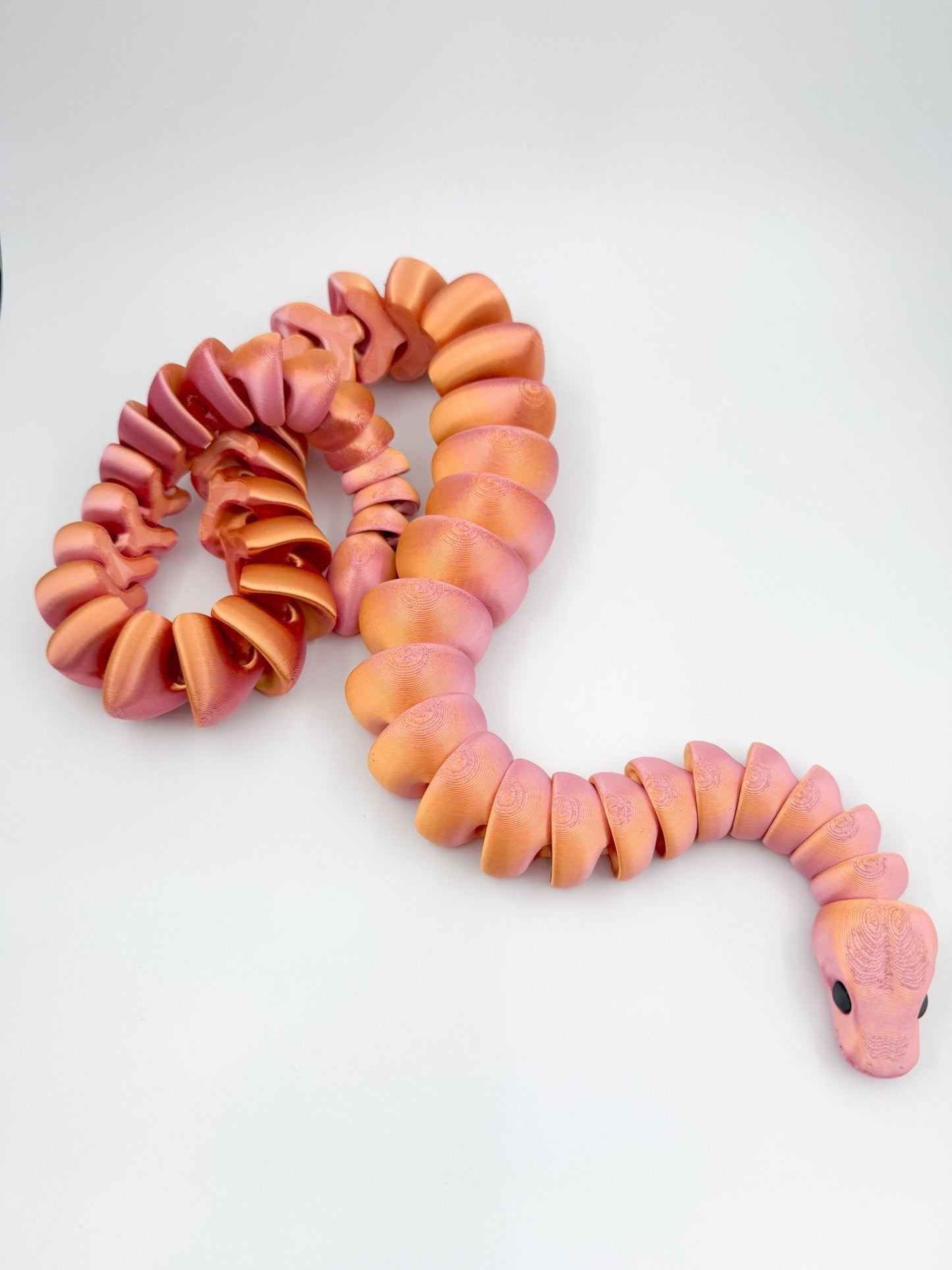 32-Inch Articulated Snake – 3D Printed, Fidget Toy